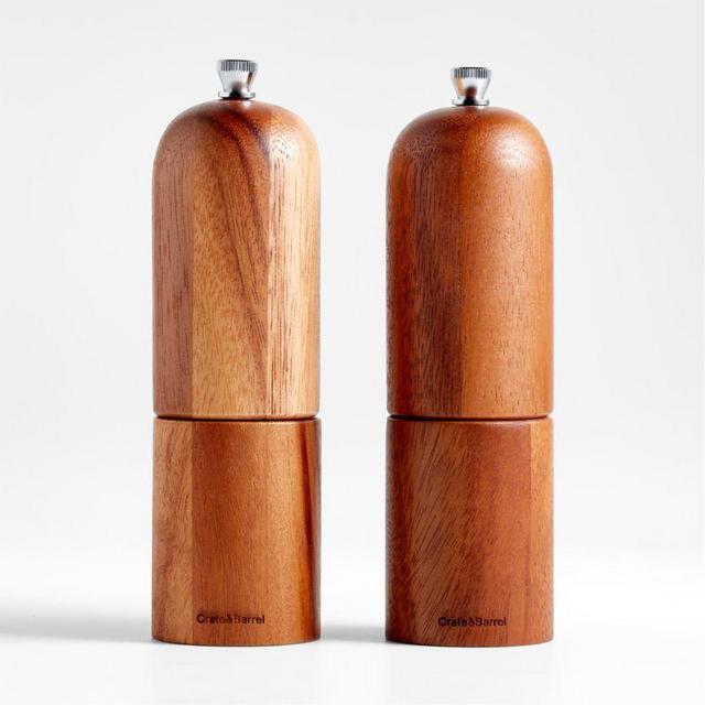Tondo Acacia Mills Salt and Pepper Shakers