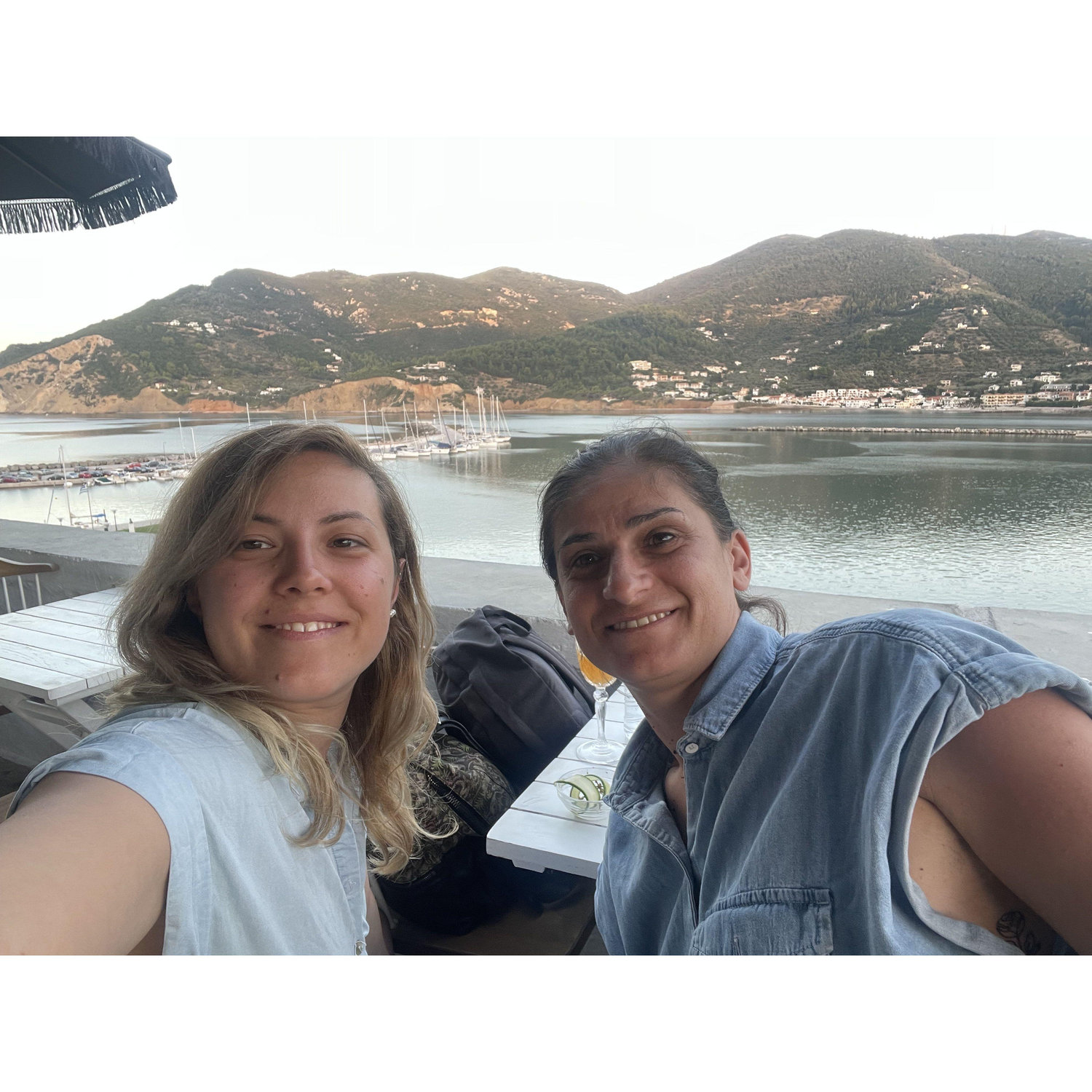 With the sea
