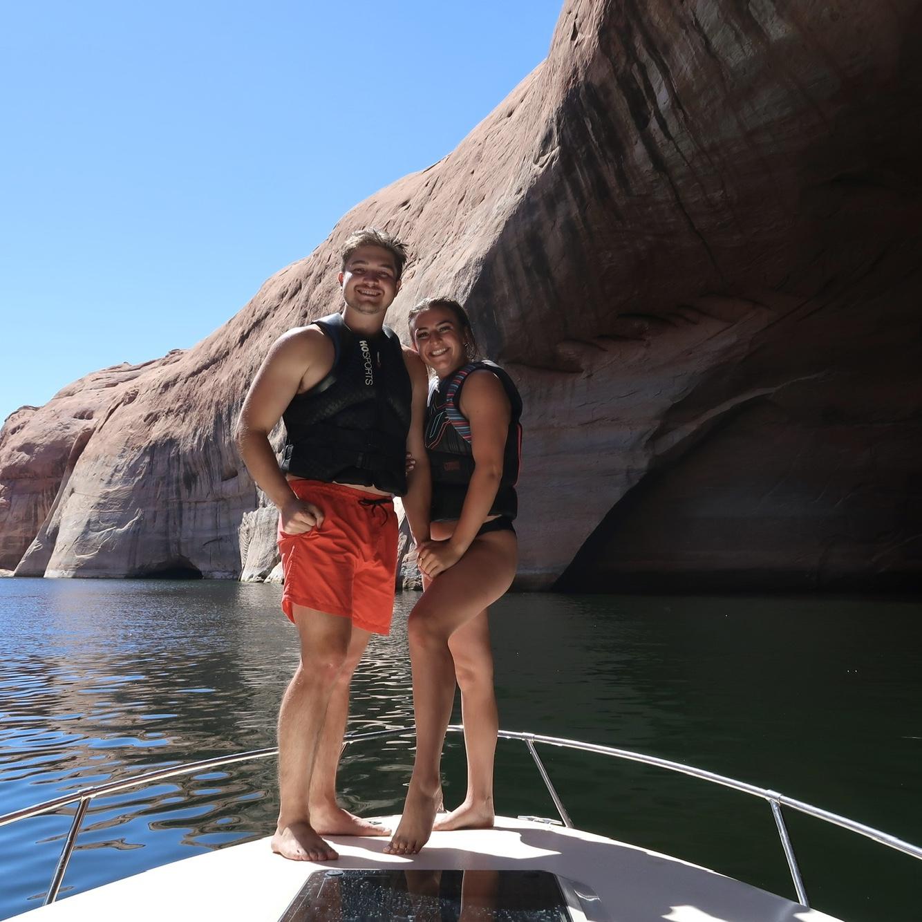Last trip before proposal (yes Braxton thought it was a good idea to bring the ring on the boat)