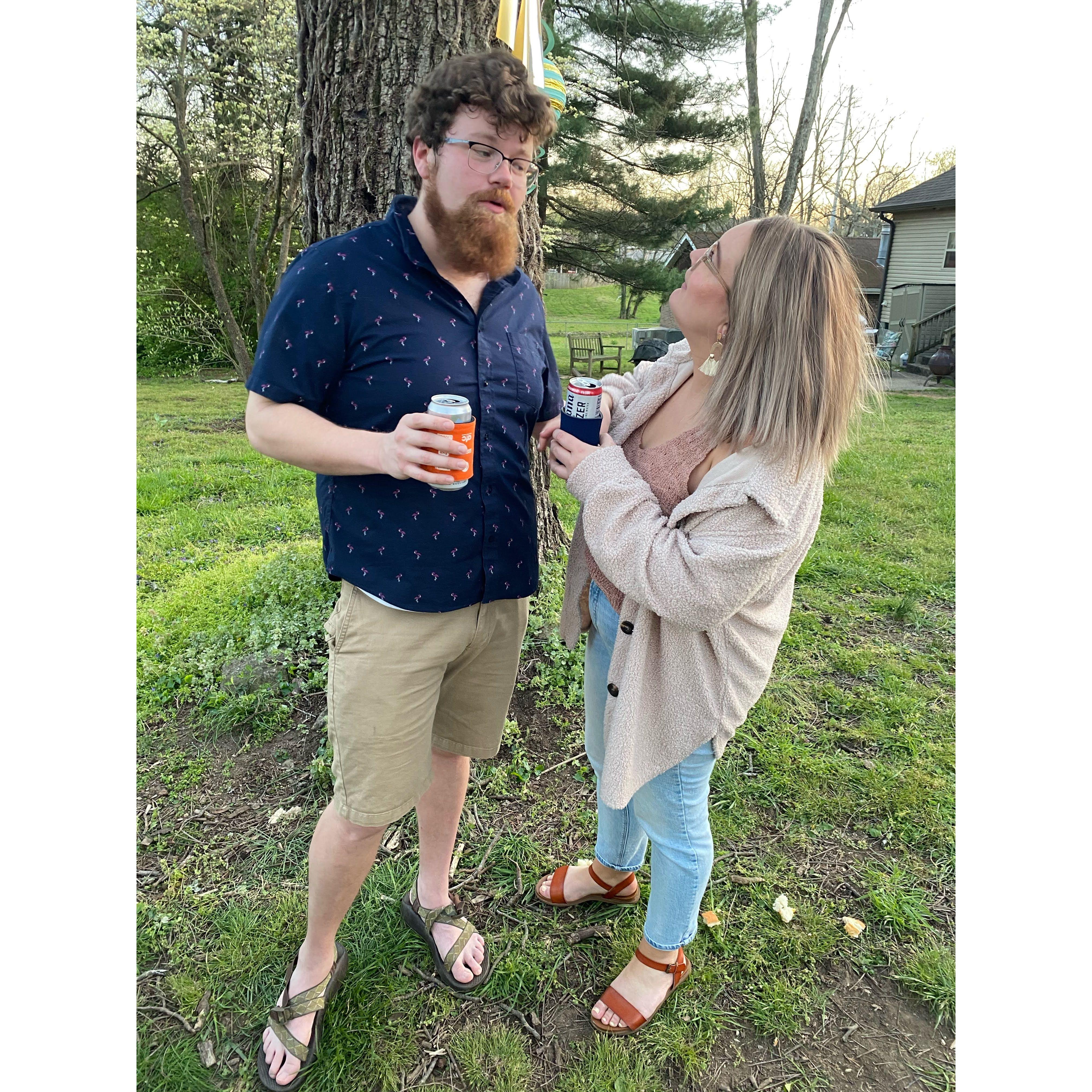 One of the first parties we attended as a couple; Nashville, TN