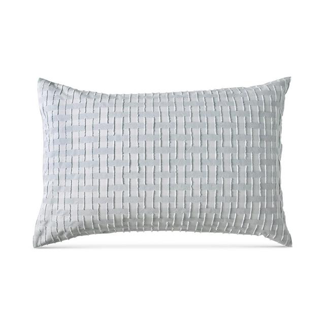 DKNY Refresh Cotton Tufted-Chenille Broken Stripe Standard Sham