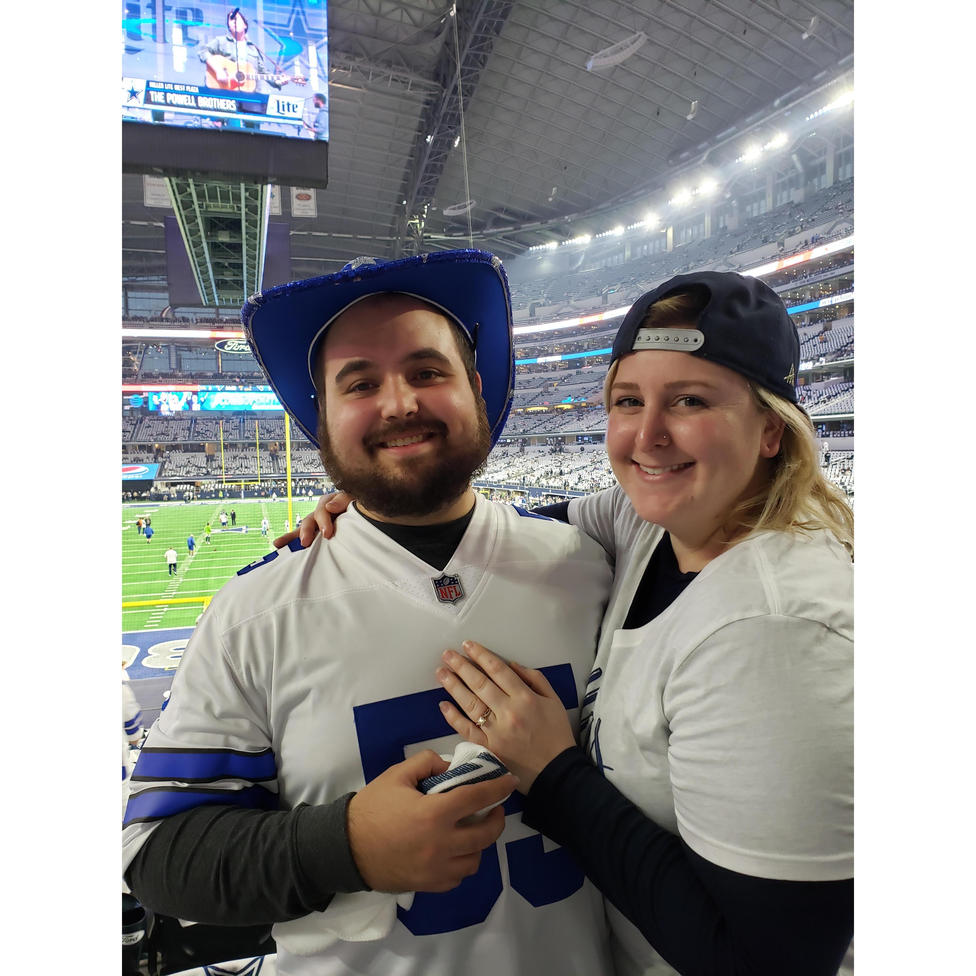 Cowboys win playoff game! 
AT&T Stadium 1/6/19