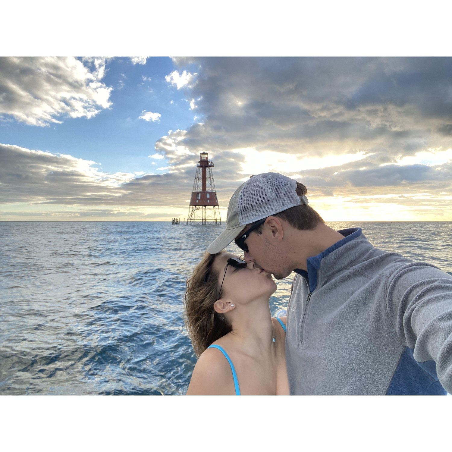 December 2021: Sunset boat ride at Carysfort Lighthouse