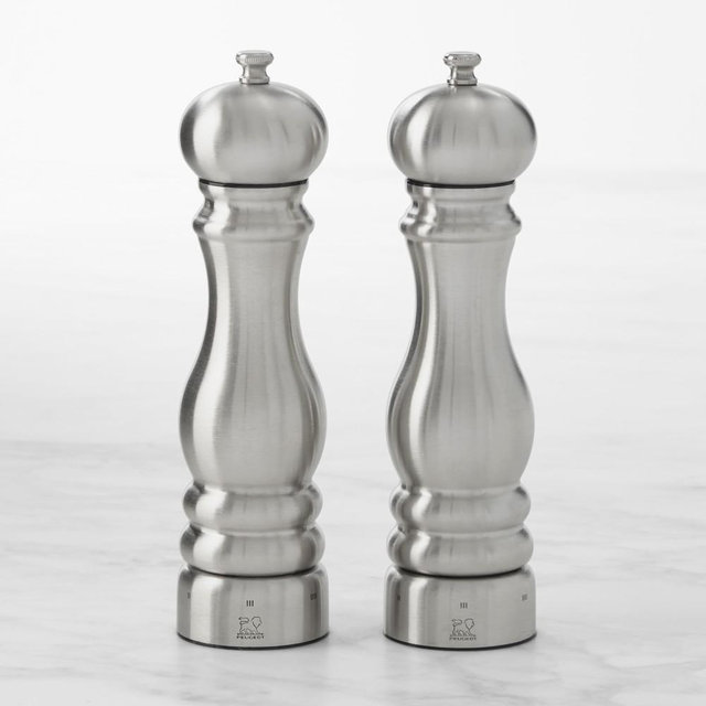 Peugeot Paris Chef Stainless-Steel Salt & Pepper Mill Set