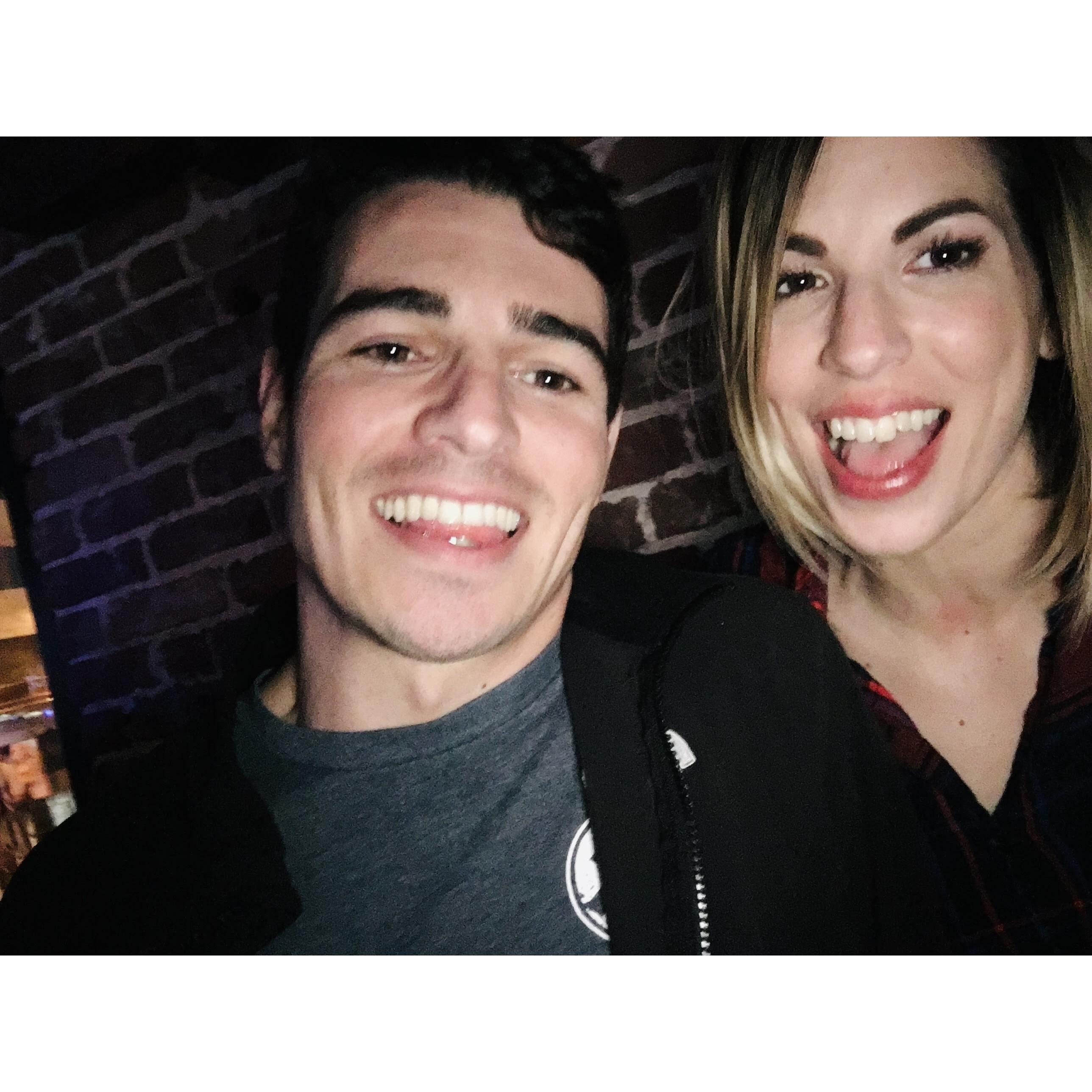 Our first photo of just us!