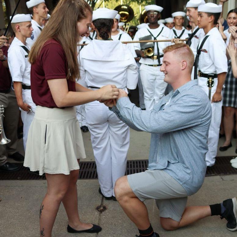 In summer 2024, Annay returned to Culver as a counselor, unaware Nick planned the biggest surprise. After a Garrison Parade, he stepped from the crowd, dropped to one knee and asked her to be his wife