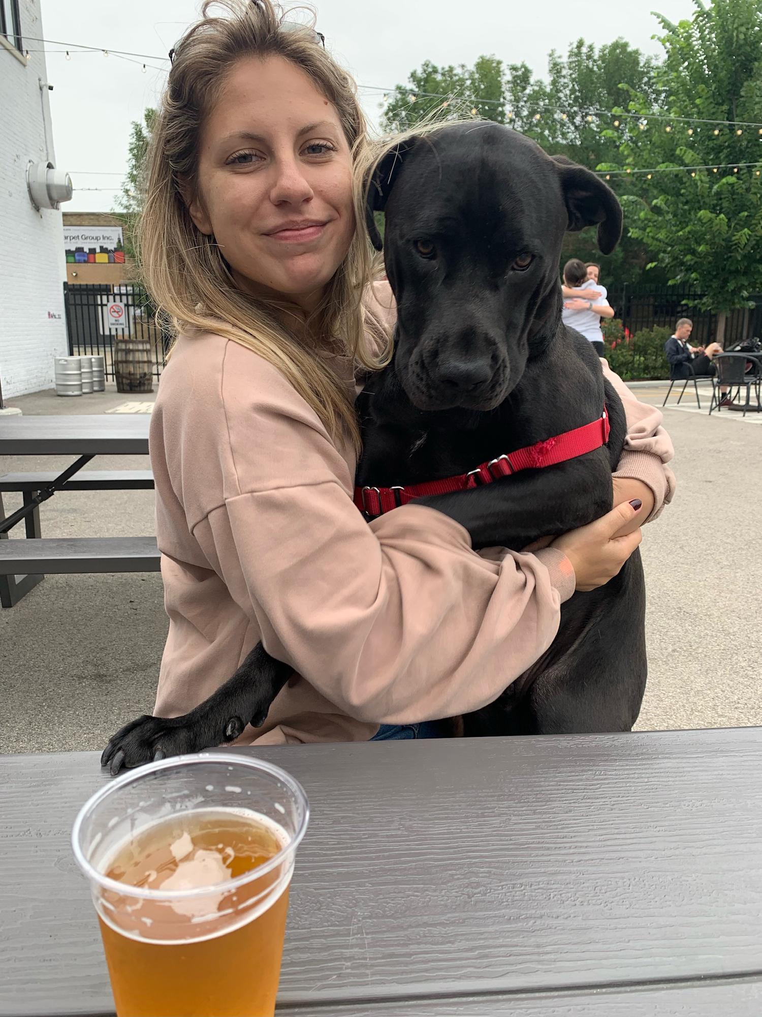 Bruce’s face when we told him dogs weren’t allowed at our venue