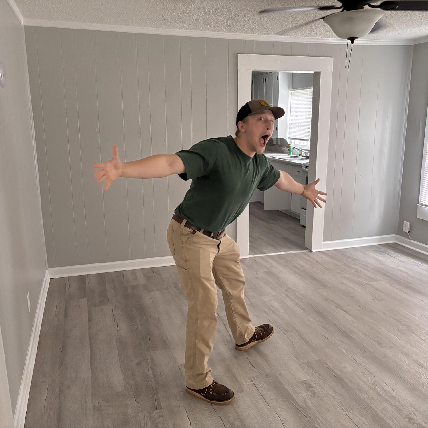 The first picture in our new house!!