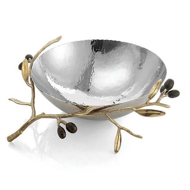 Michael Aram - Olive Branch Gold Medium Serving Bowl