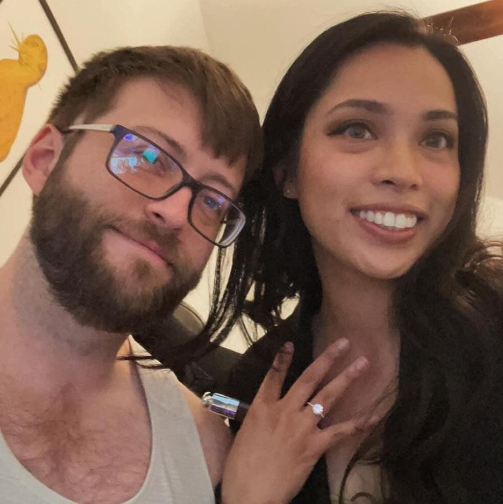 The day he popped the question.