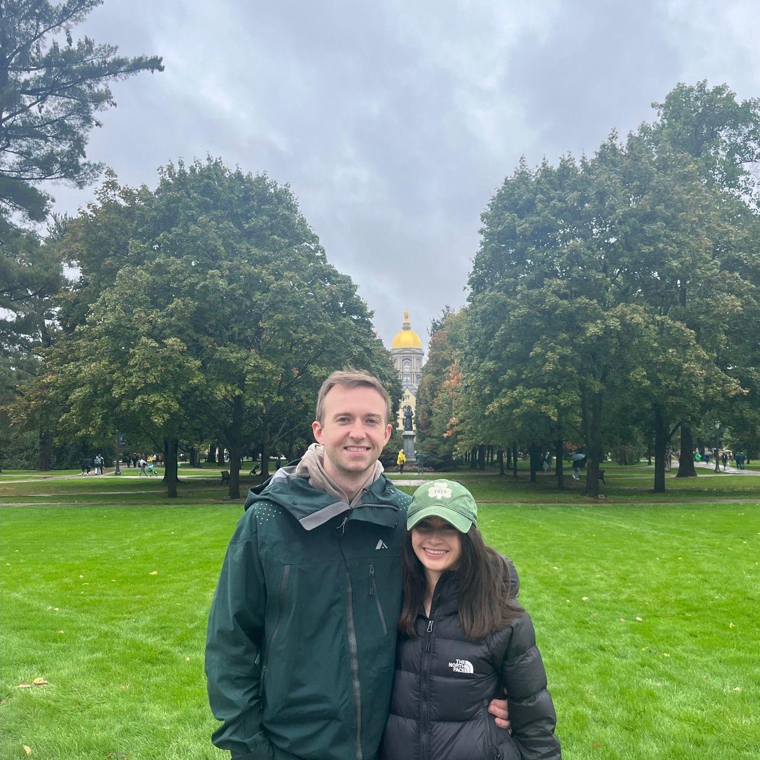 October 2023 | Alex's first ND game in South Bend (Go Irish!)