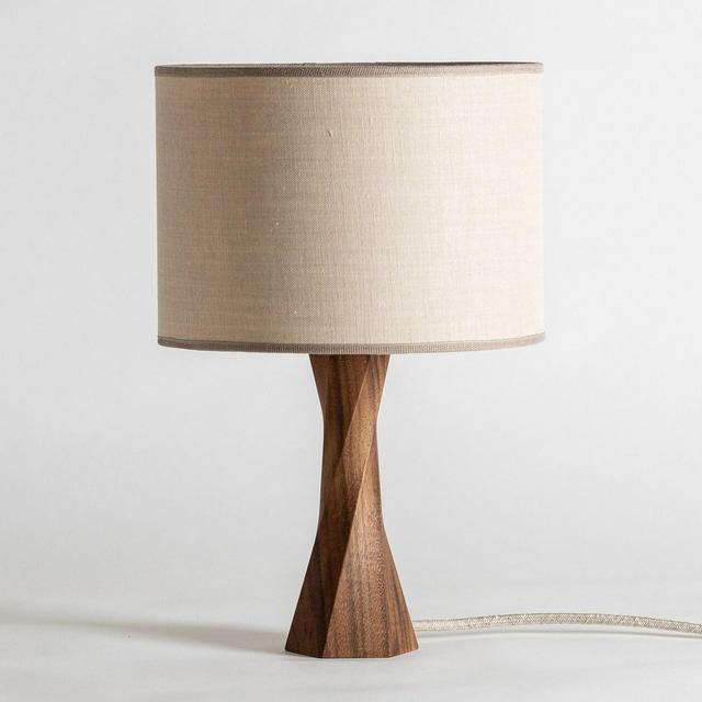 Table Lamp DISTORTION | Wood Table Lamp | Bedside Lamp | Wooden Lamp|Wood Base Lamp| Decorative Lamp|Wood Lamp|Wood Lampshade