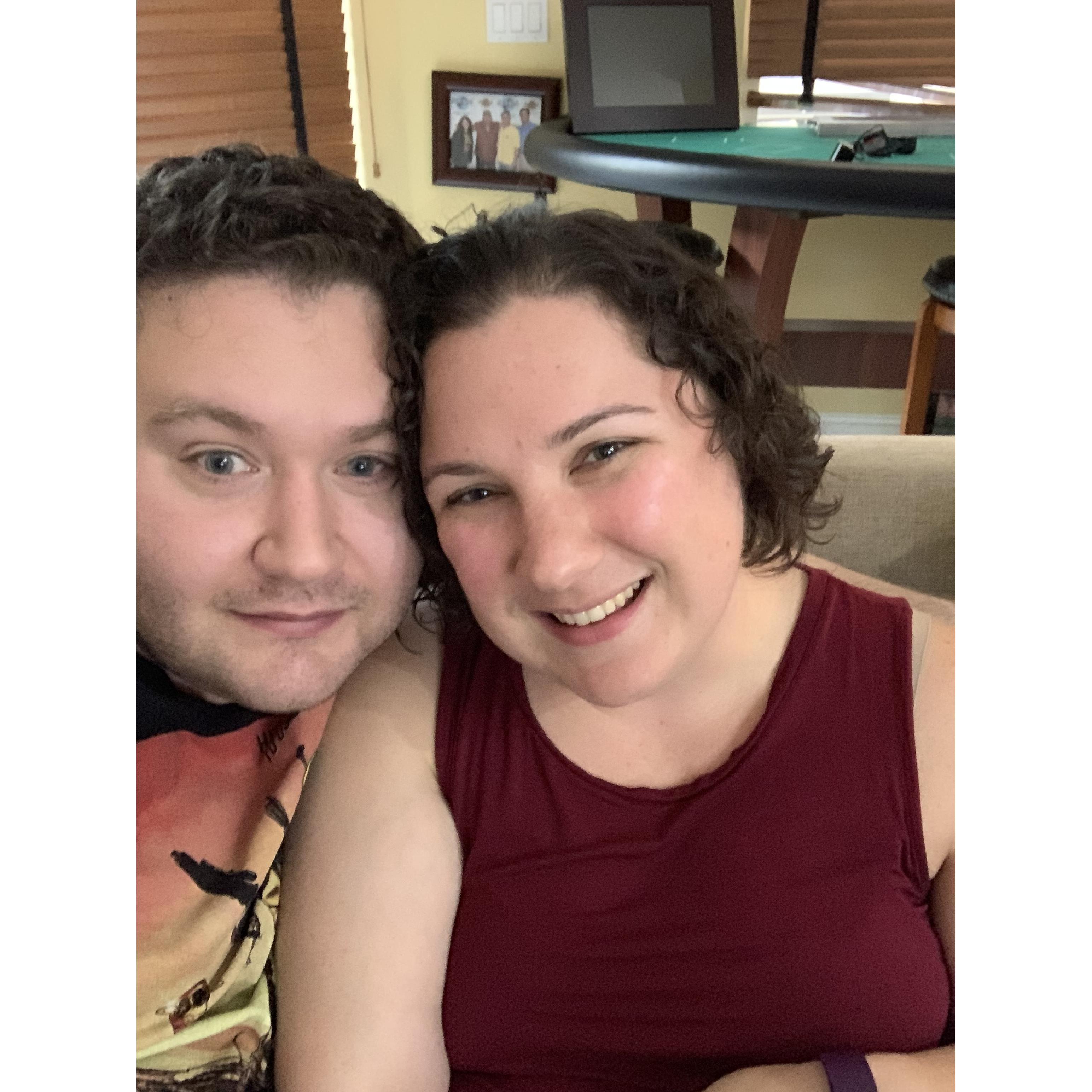 Joshua and Debbie's first photo together.