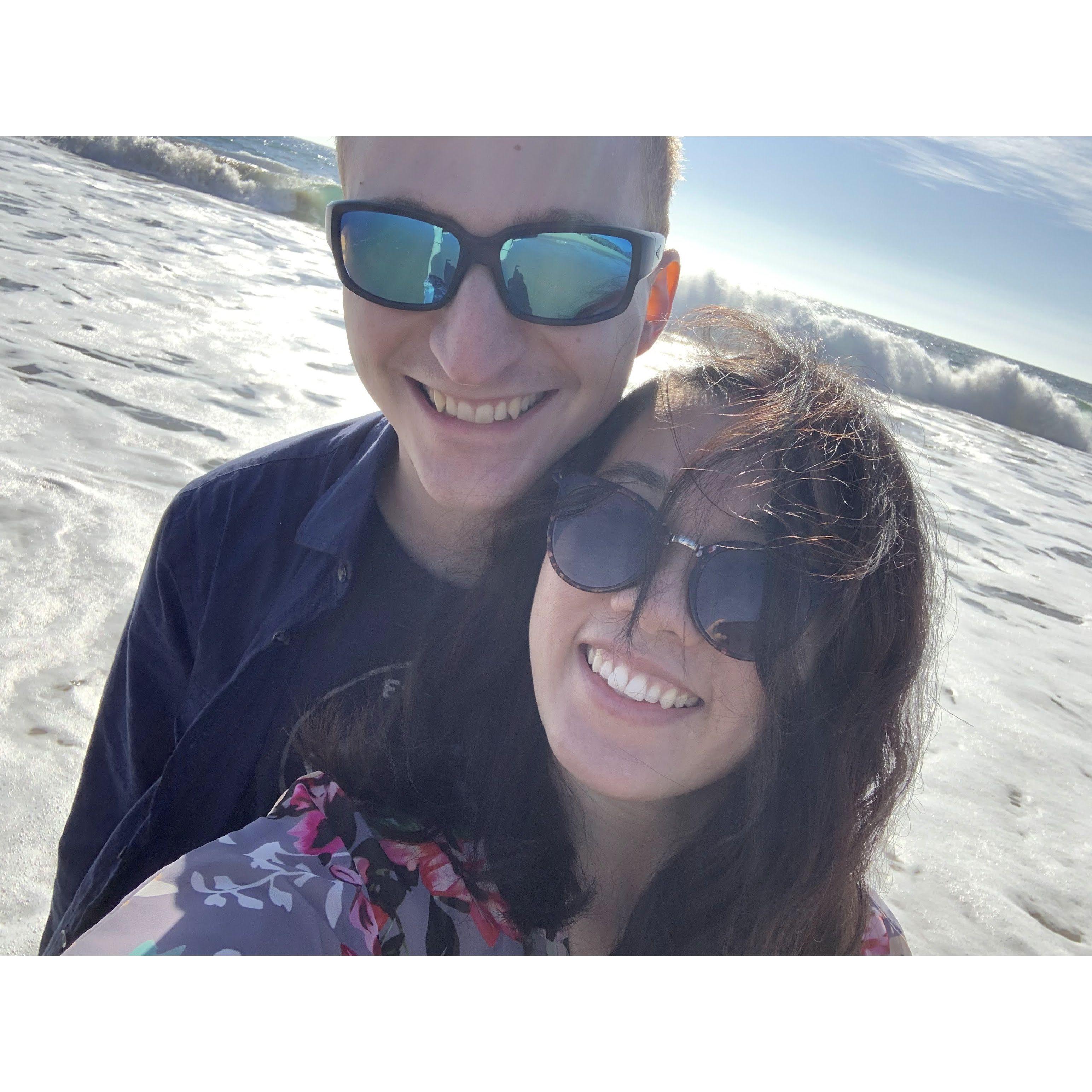 February 2022: A beach Valentine's date