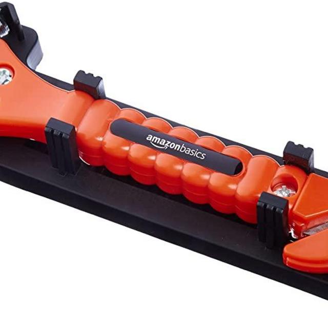 Amazon Basics Emergency Seat Belt Cutter and Window Hammer Tool, Car Accessories