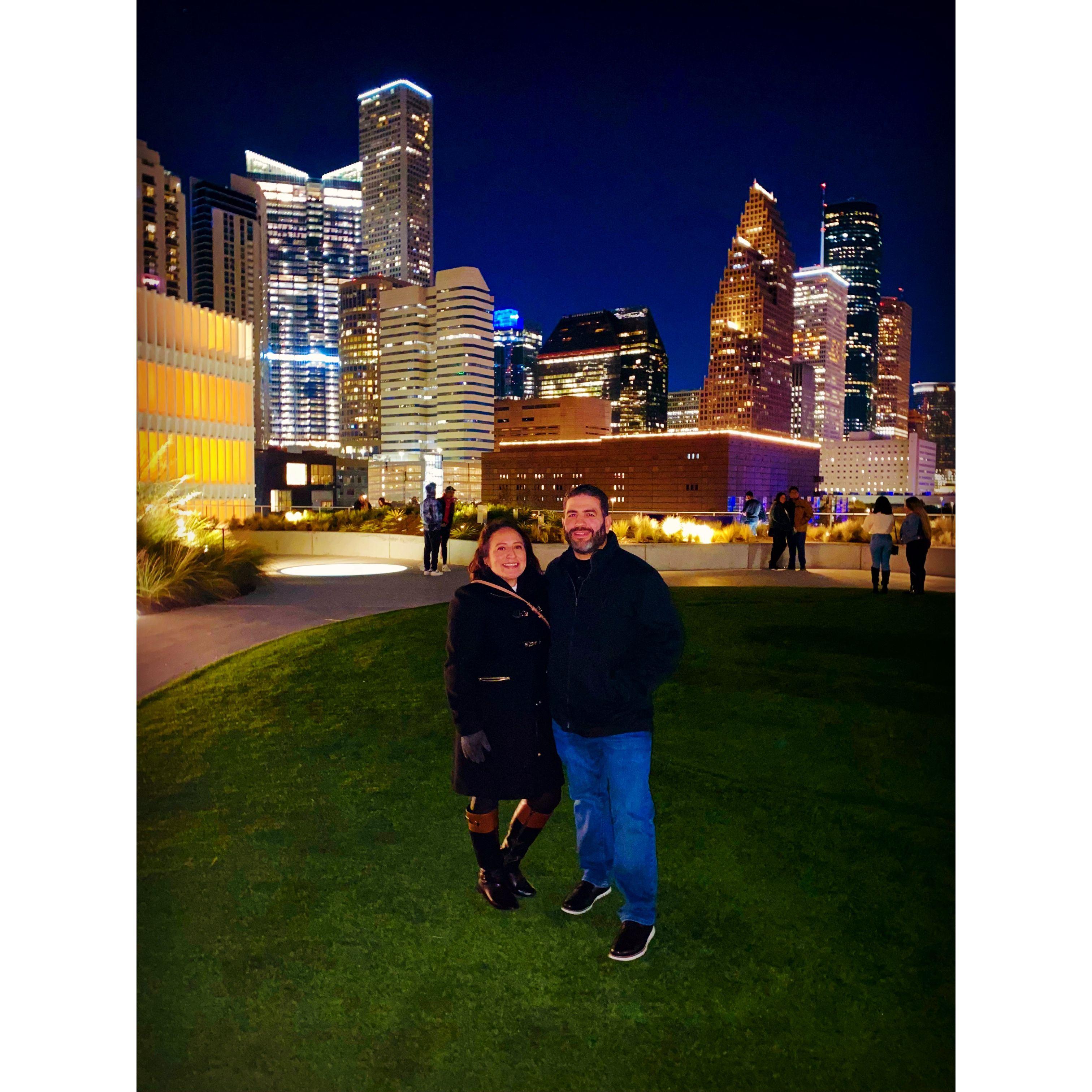 Date night in downtown Houston.