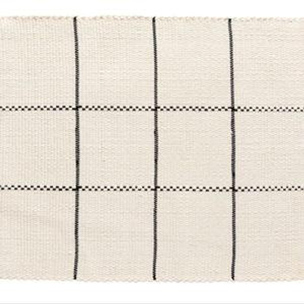 Linen Placemat - White-Black