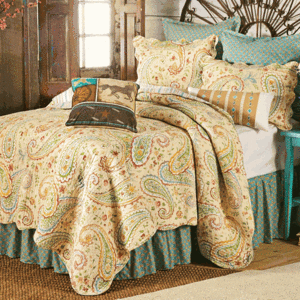 Wildflower Paisley Quilt - Full/Queen
