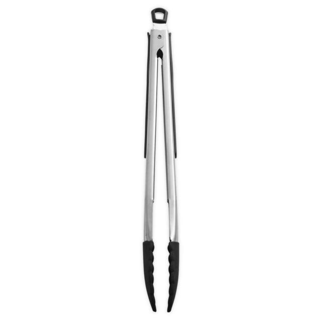 Farberware® Professional Stainless Steel and Silicone Kitchen Tongs in Black