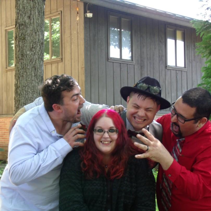 David's best friends are all his groomsmen (and woman!) We find that this picture perfectly sums up their personalities and Friend ship.