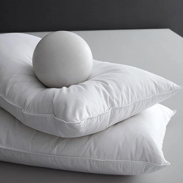 AIKOFUL Luxury Goose Feathers Down Pillows for Sleeping King Size Bed Pillows,100% Cotton 1000 Thread Count (King-2 Pillows)