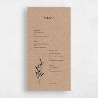 Yellow Wedding Menu - Griffith