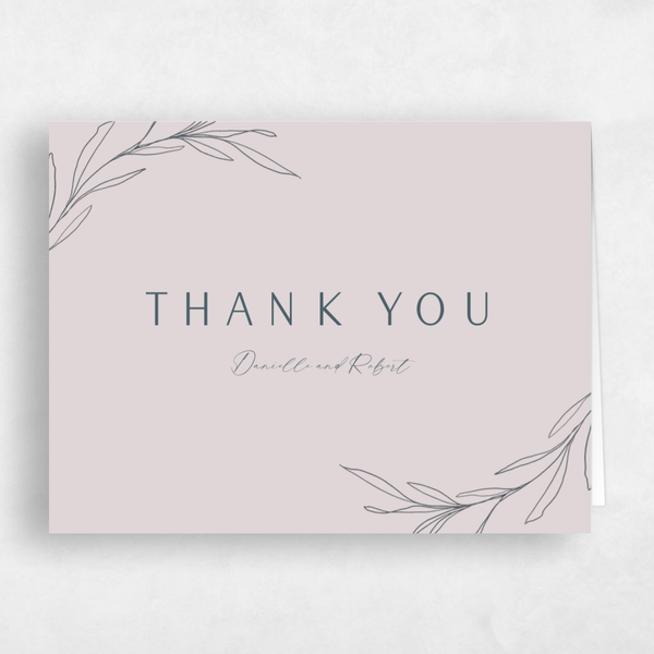 Avila Classic | White | Zola Thank You Cards