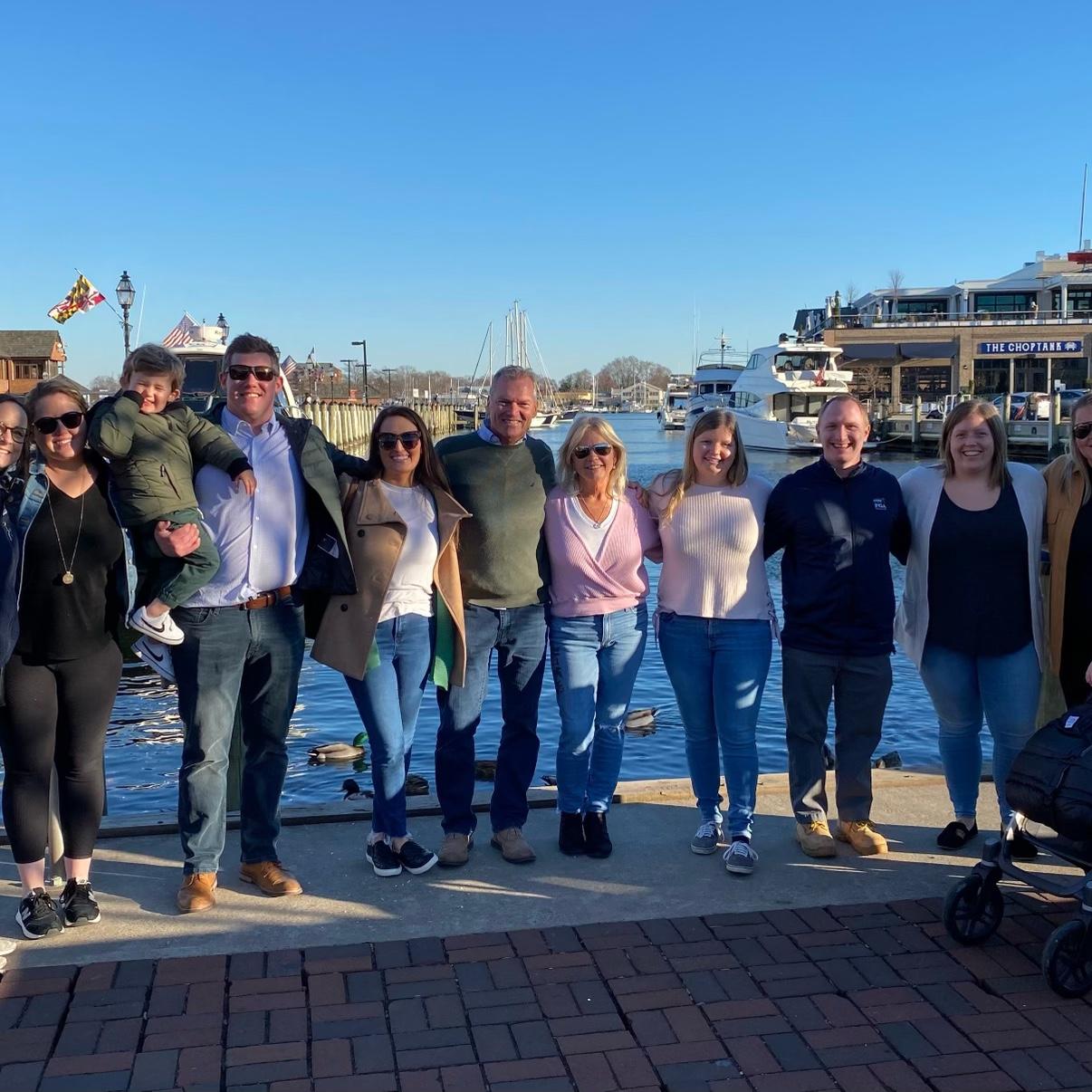 Our crew who witnessed our engagement in downtown Annapolis!