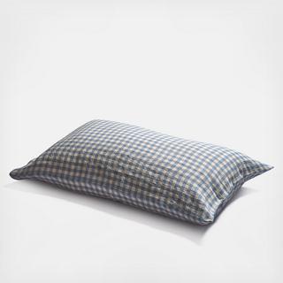 Gingham Linen Pillowcase, Set of 2