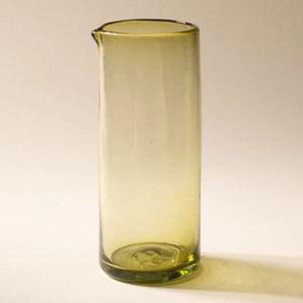 Handblown Glassware - Pitcher / Peridot