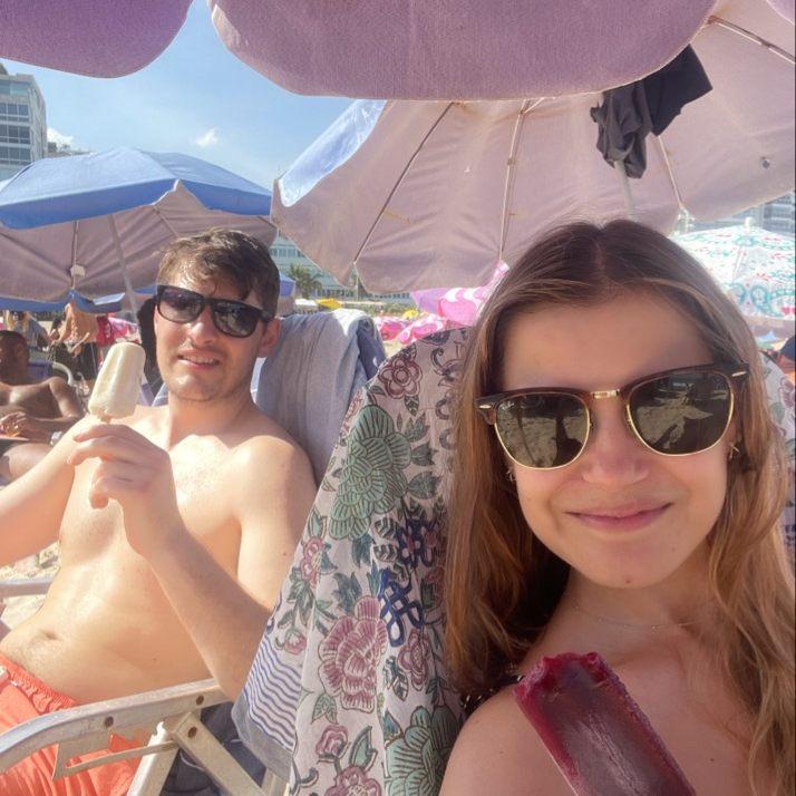 Fruit popsicles in Ipanema Beach