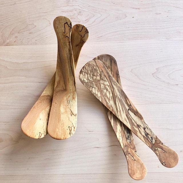 Spalted Maple Salad Servers
