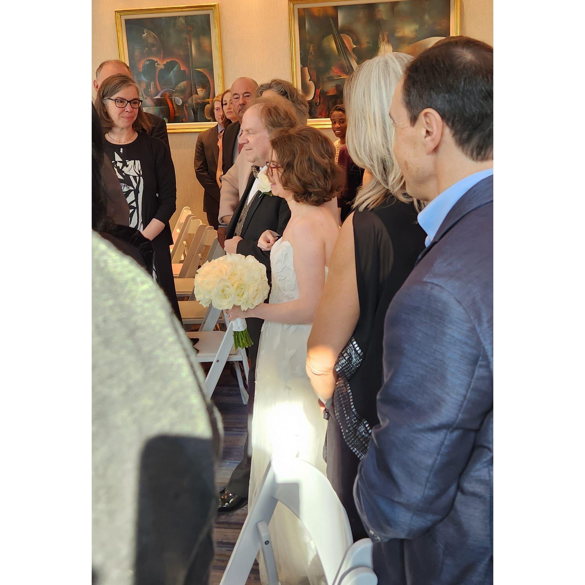 here comes the bride!