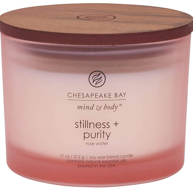 Chesapeake Bay Candle Scented Candle, Stillness + Purity (Rose Water), Coffee Table