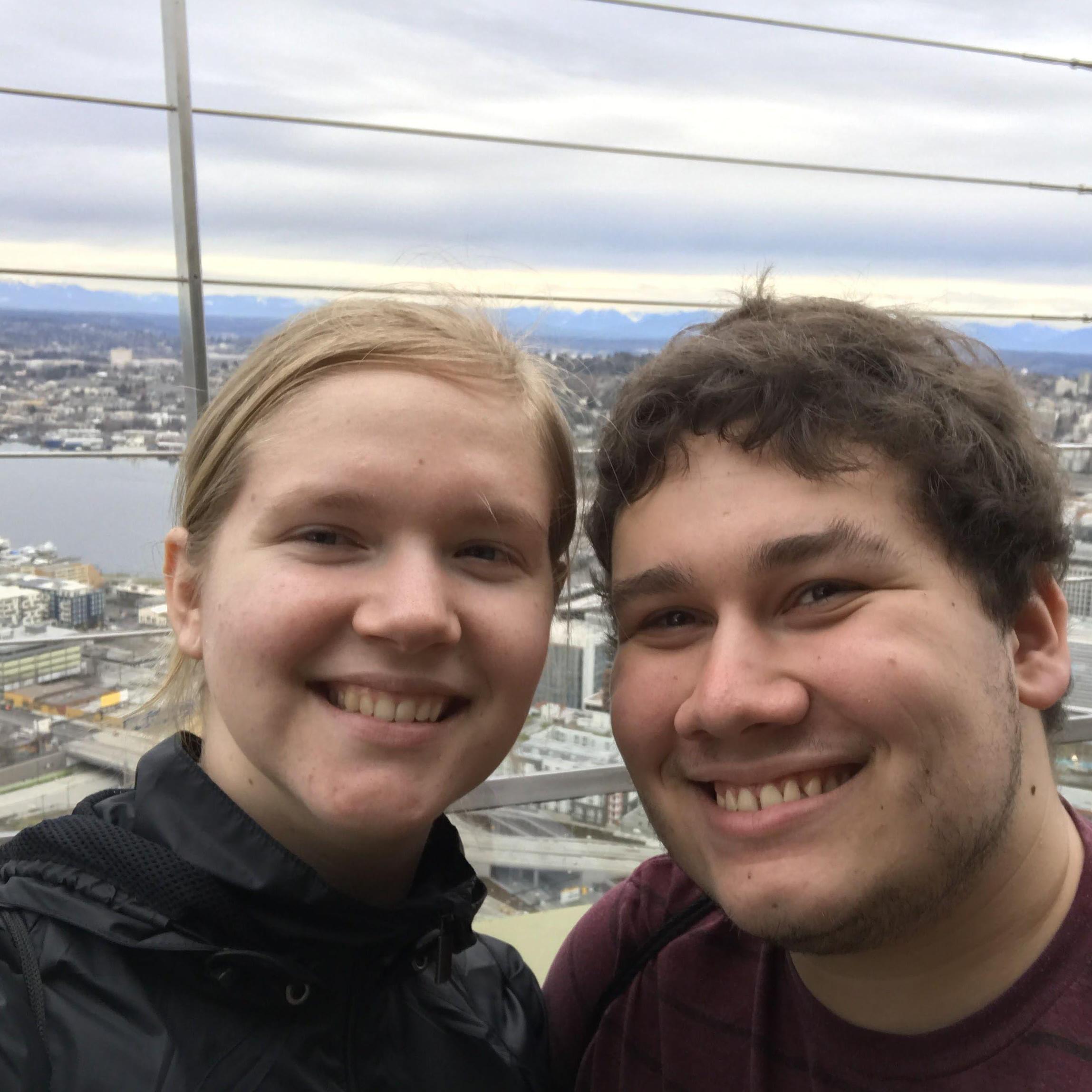 On top of the Space Needle, on an Honors trip to Seattle, 2017.