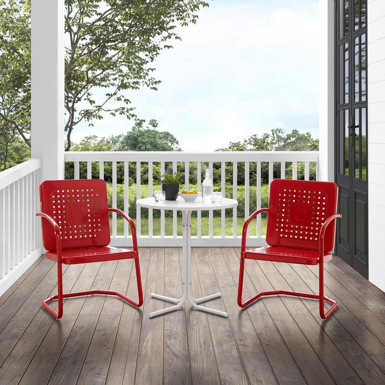 3 piece metal bistro patio online set