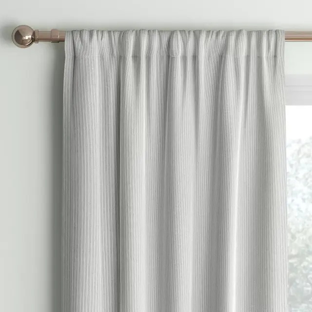 42"x63" Blackout Baby Striped Window Curtain Panel Gray/Ivory - Room Essentials™