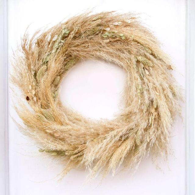 Pampas Grass Wreath - 18"W