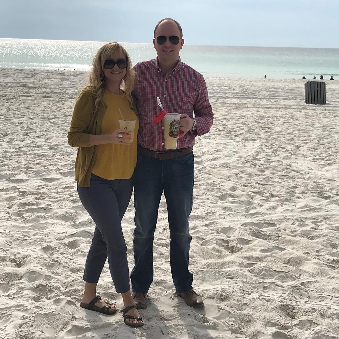 Enjoying the beach in the middle of winter! Panama City, Florida