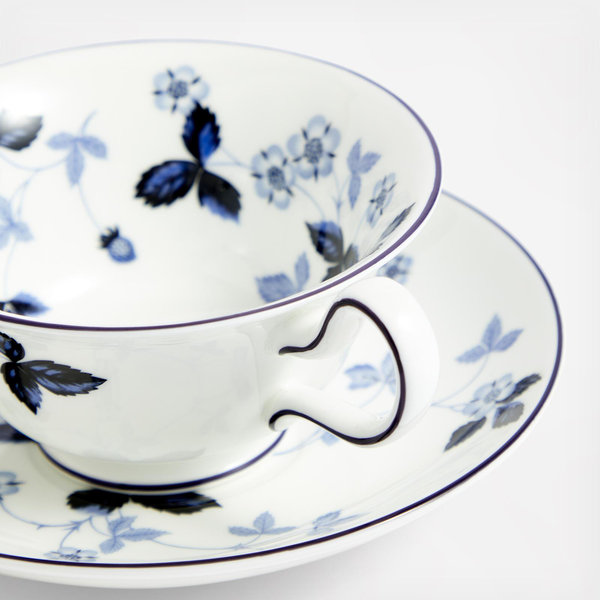 Wedgwood Wild Strawberry Peony Teacup & Saucer - Thumbnail 4