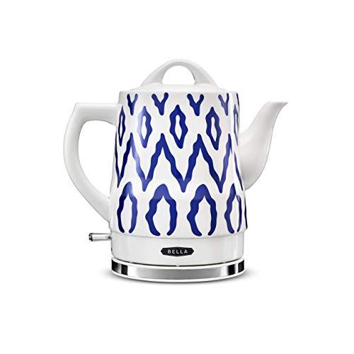 BELLA 14744 Electric Tea Kettle, 1.5 LITER, Blue Aztec
