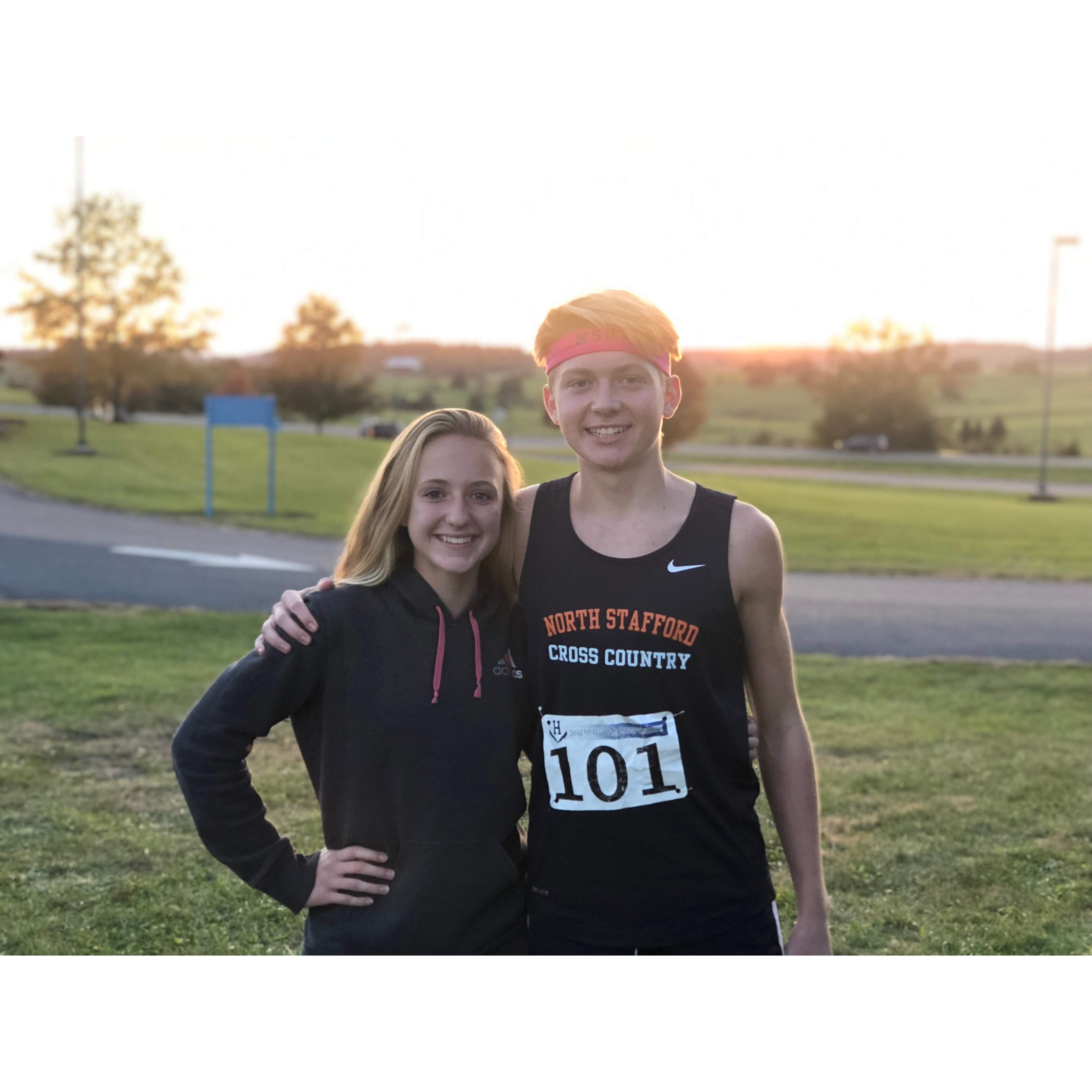 We spent a lot of our time at cross country races on the weekends