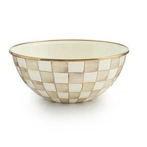 Mocha Check Large Everyday Bowl