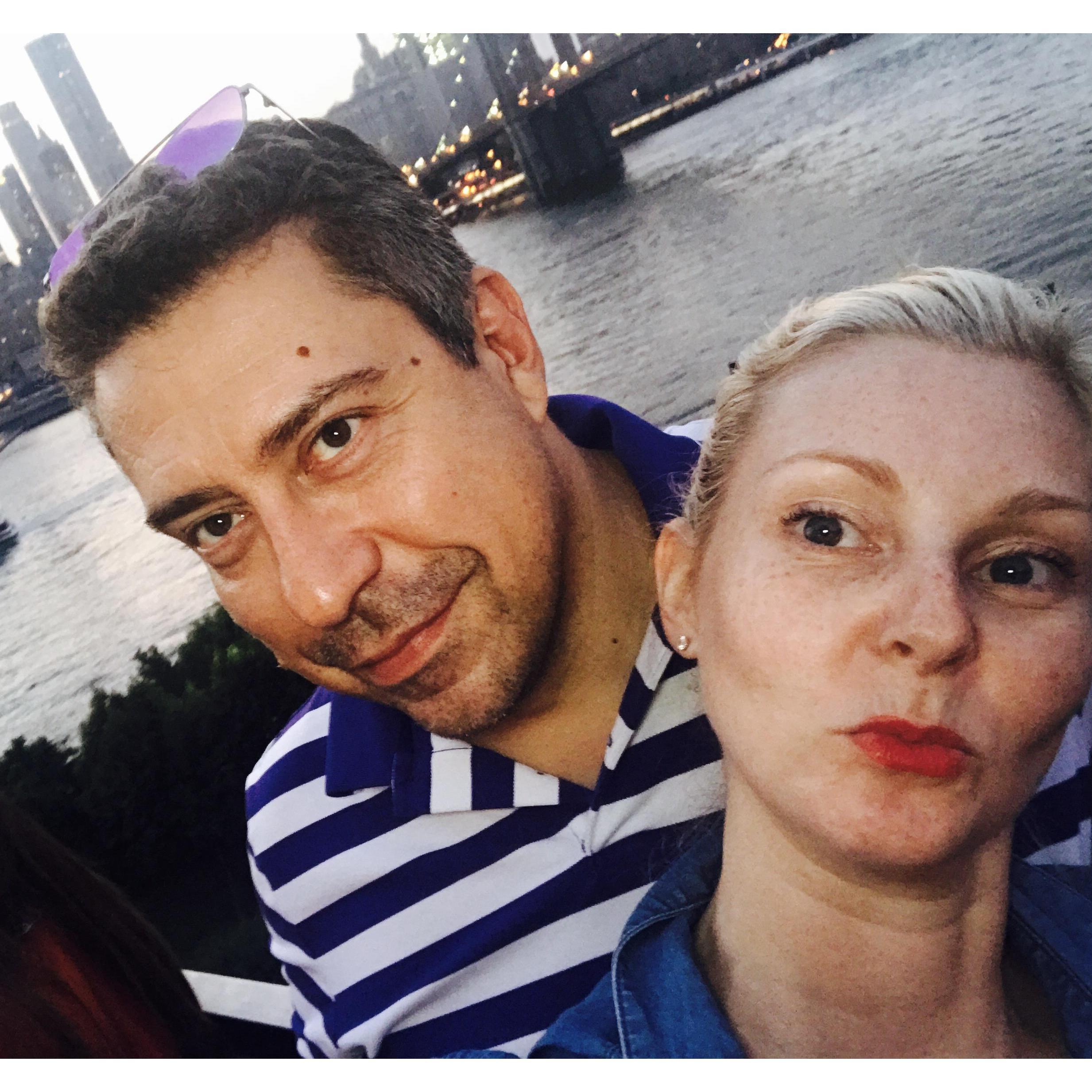 Us on a roof top in Brooklyn