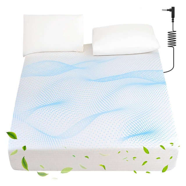 Jessrydo Grounding Sheets Queen Size 90% Organic Cotton + 10% Pure Silver 16" Deep Pocket Fitted Sheet Earth Connecting Grounded Bed Sheet for Improved Sleep & Wellness (White, Queen)