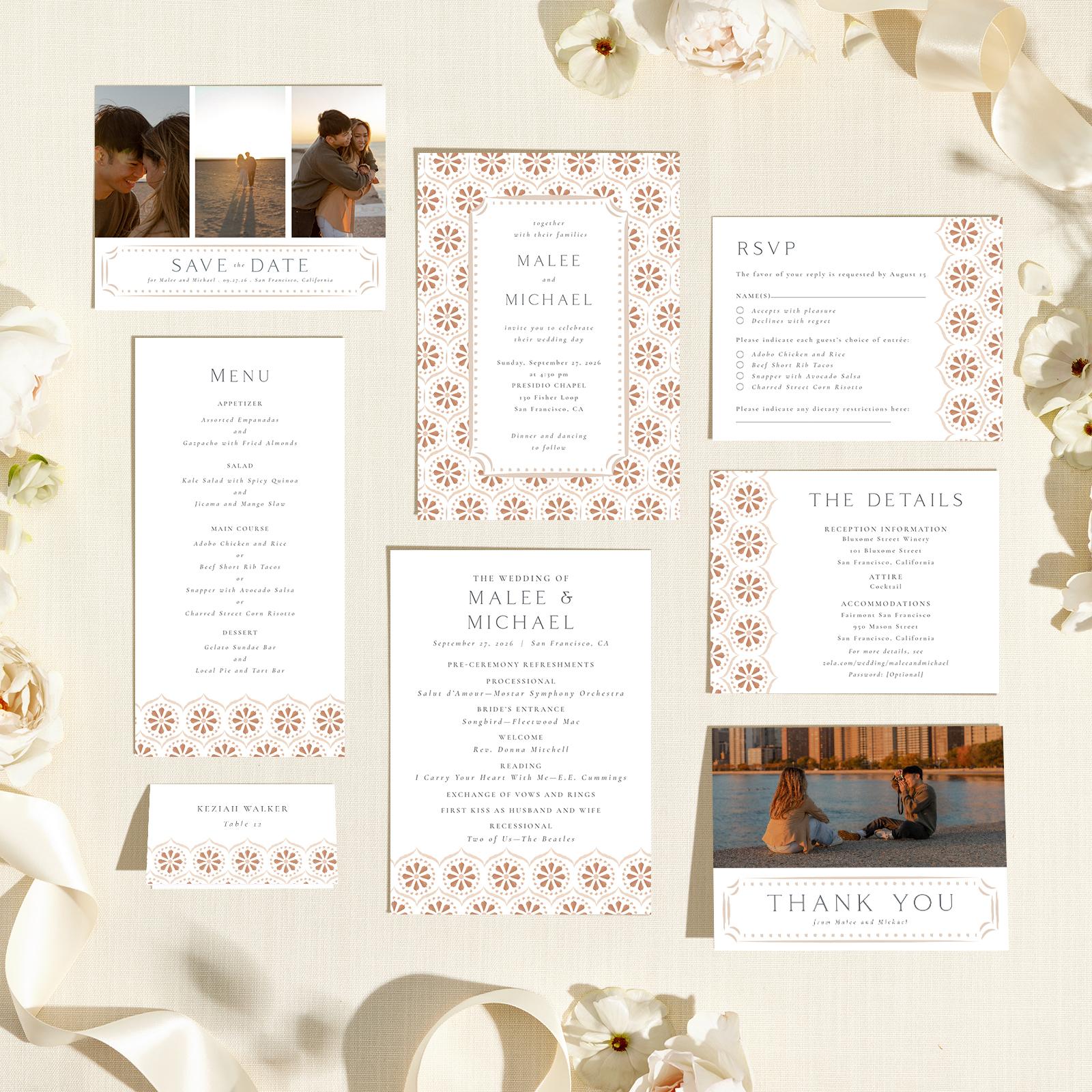 Zola Wedding Invitations - Aeolus Portrait