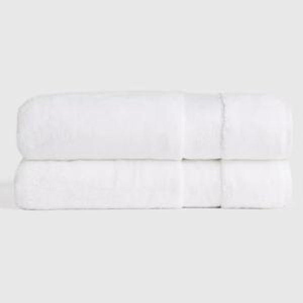 Turkish Ultra Luxe Plush Bath Sheet (Set of 2) in White