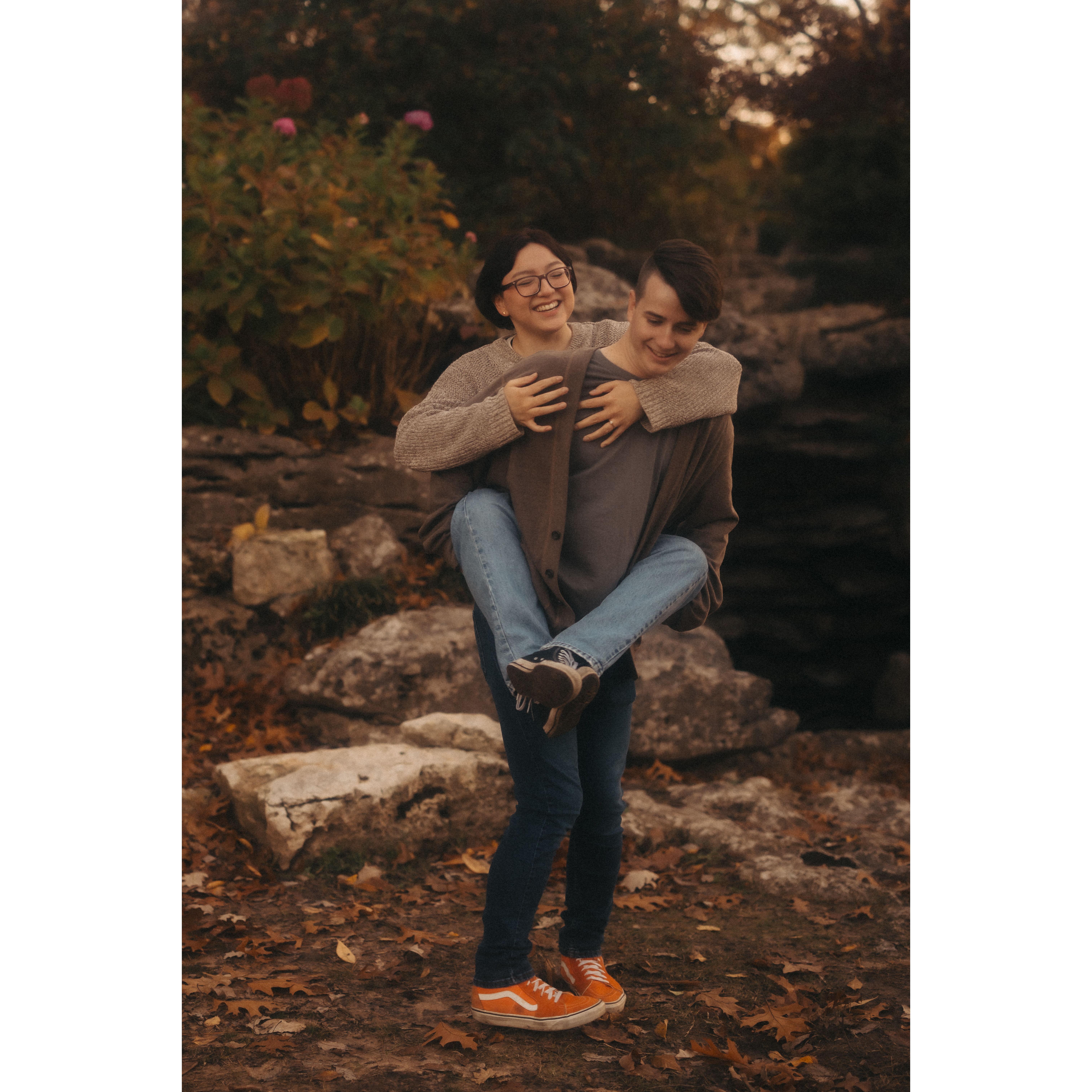 Our impression of Yoda and Luke on Dagobah.