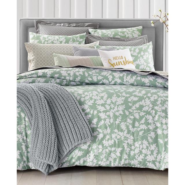 Charter Club Damask Designs Oak Leaf 3-Pc. Full/Queen Comforter Set, Created for Macy's