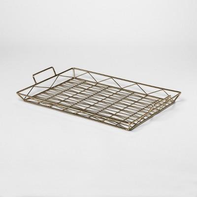 Decorative Geometric Tray Small - Gold - Project 62™